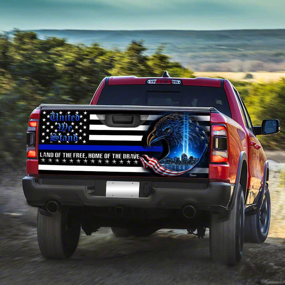 United We Stand American Eagle truck Tailgate Decal Sticker Wrap Tailgate Wrap Decals For Trucks