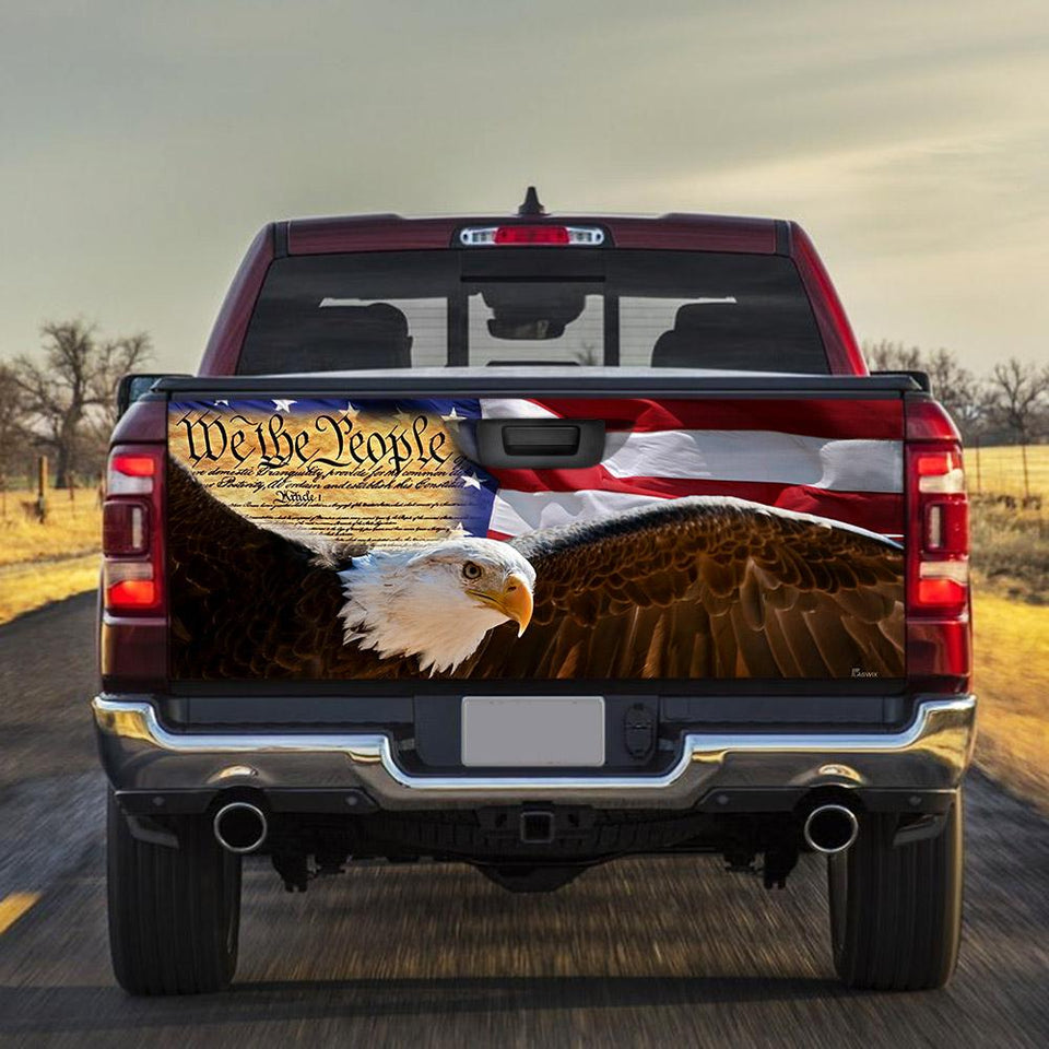We The People American Patrico truck Tailgate Decal Sticker Wrap Tailgate Wrap Decals For Trucks