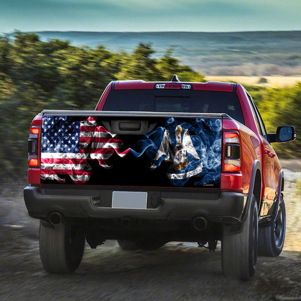 Us State Louisiatruck Tailgate Decal Sticker Wrap Tailgate Wrap Decals For Trucks