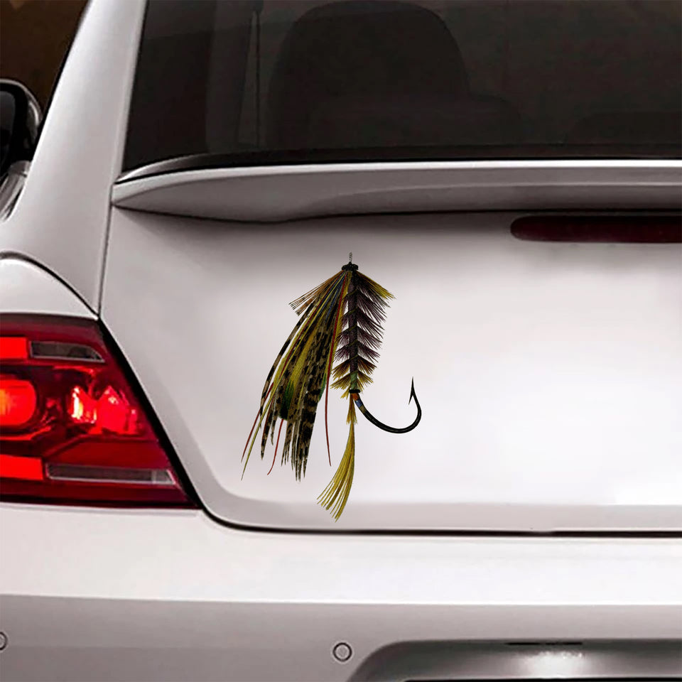 [sk0540-snf-tnt]-fishing-crack-car-sticker-fishing-lover
