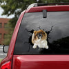 [sk0539-snf-tnt]-pekingese-crack-car-sticker-dogs-lover