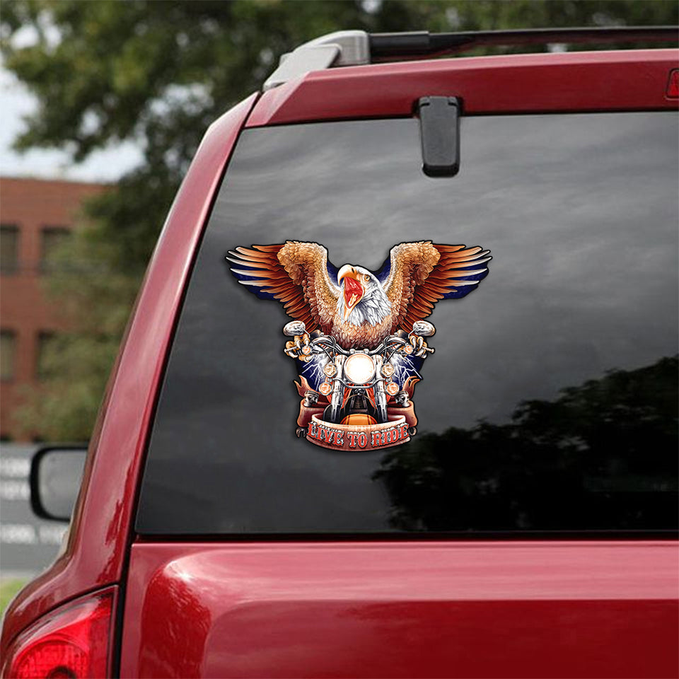 Eagle Crack Duck Decal Funny Gifs Custom Bumper Stickers Gifts For Coworkers - Wildlife & Nature die-cut waterproof vinyl sticker decal