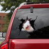 Rabbit Crack Car Decal Custom Fun Custom Stickers Gifts For Sister - Wildlife & Nature die-cut waterproof vinyl sticker decal