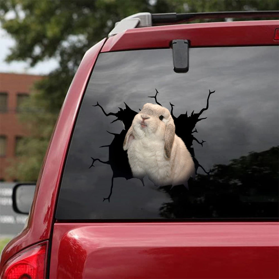 Rabbit Crack Decal For Wall Super Cute Brand Stickers Thirty One Gifts - Wildlife & Nature die-cut waterproof vinyl sticker decal