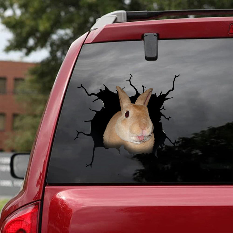 Rabbit Crack Duck Decal Cute A Kiss Cut Stickers Gift Sets For Women - Wildlife & Nature die-cut waterproof vinyl sticker decal