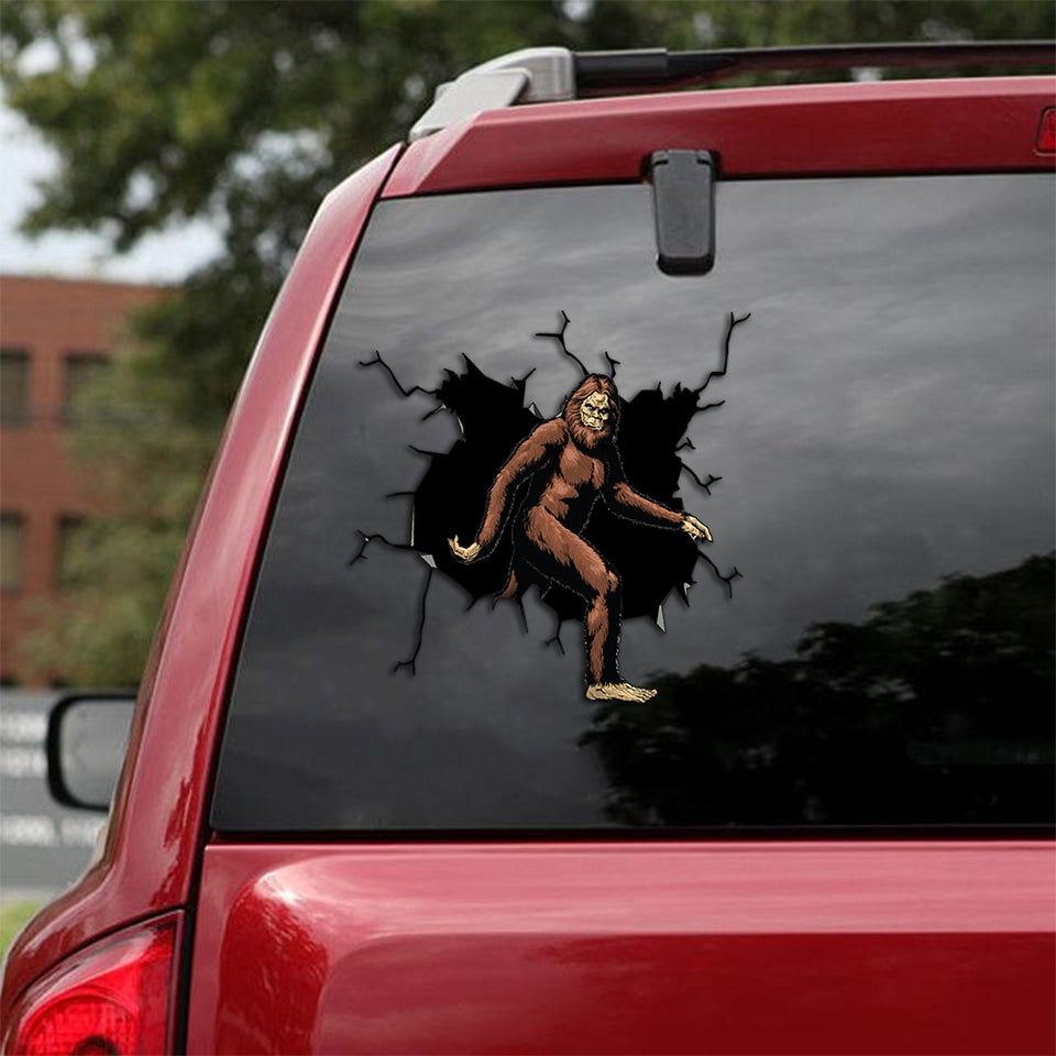 Bigfoot Crack Bone Sticker Fun Decals Stickers Retirement Gifts - General die-cut waterproof vinyl sticker decal
