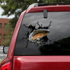 Trout Fish Crack Decals Corny Jokes Vehicle Decals Gifts For Women - Fishing die-cut waterproof vinyl sticker decal