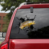 Trout Fish Crack Stickers Kawaii Stickers Christmas Present Ideas - Fishing die-cut waterproof vinyl sticker decal