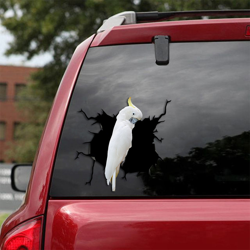 Cockatoo Crack Decal Window Wiper Funny Jokes Small Stickers Diy Christmas Gifts - General die-cut waterproof vinyl sticker decal