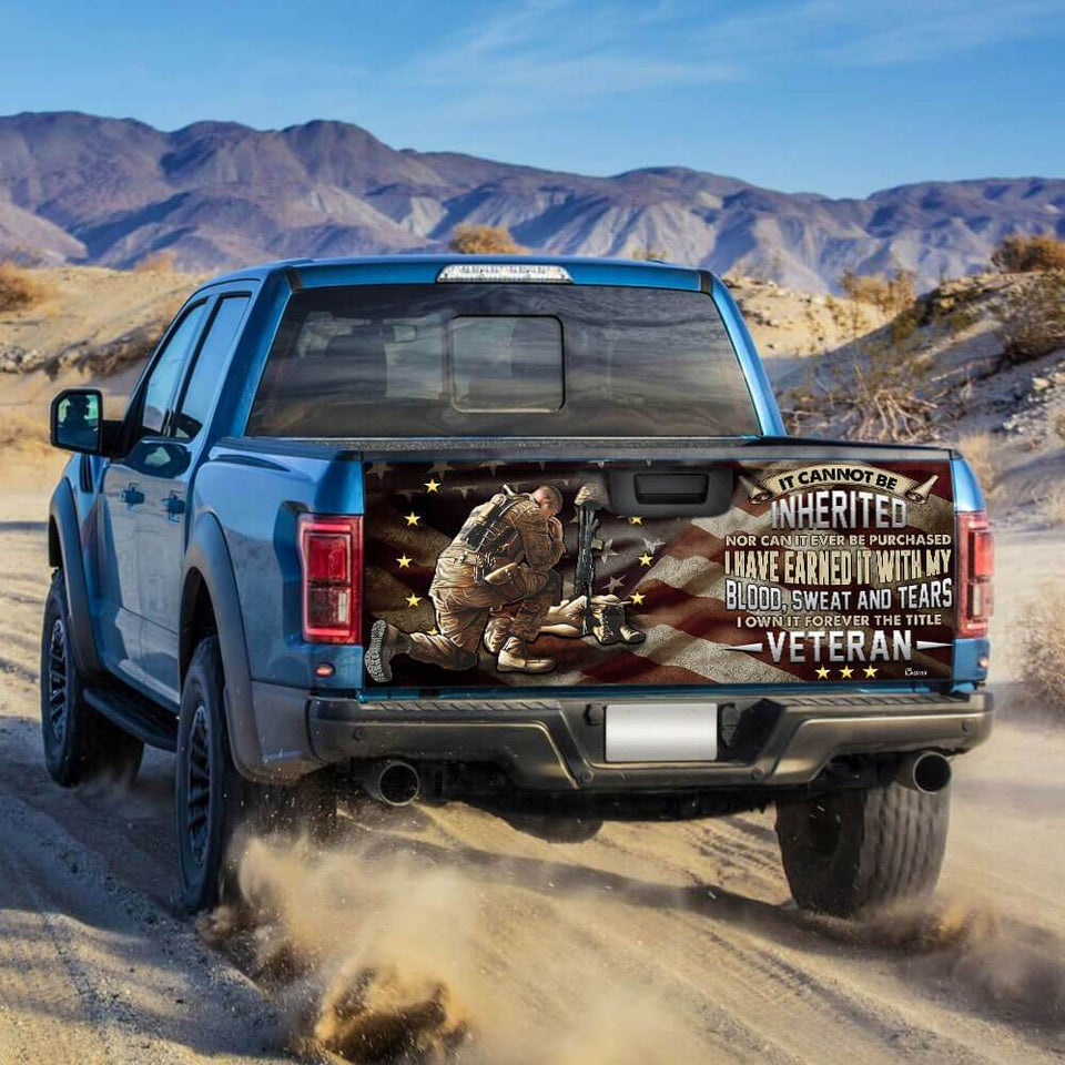 United States Veteran American truck Tailgate Decal Sticker Wrap Tailgate Wrap Decals For Trucks