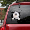 Husky Crack Sticker Sheets Humor Magnetic Stickers Memorial Wind Chimes - Dog Lovers die-cut waterproof vinyl sticker decal