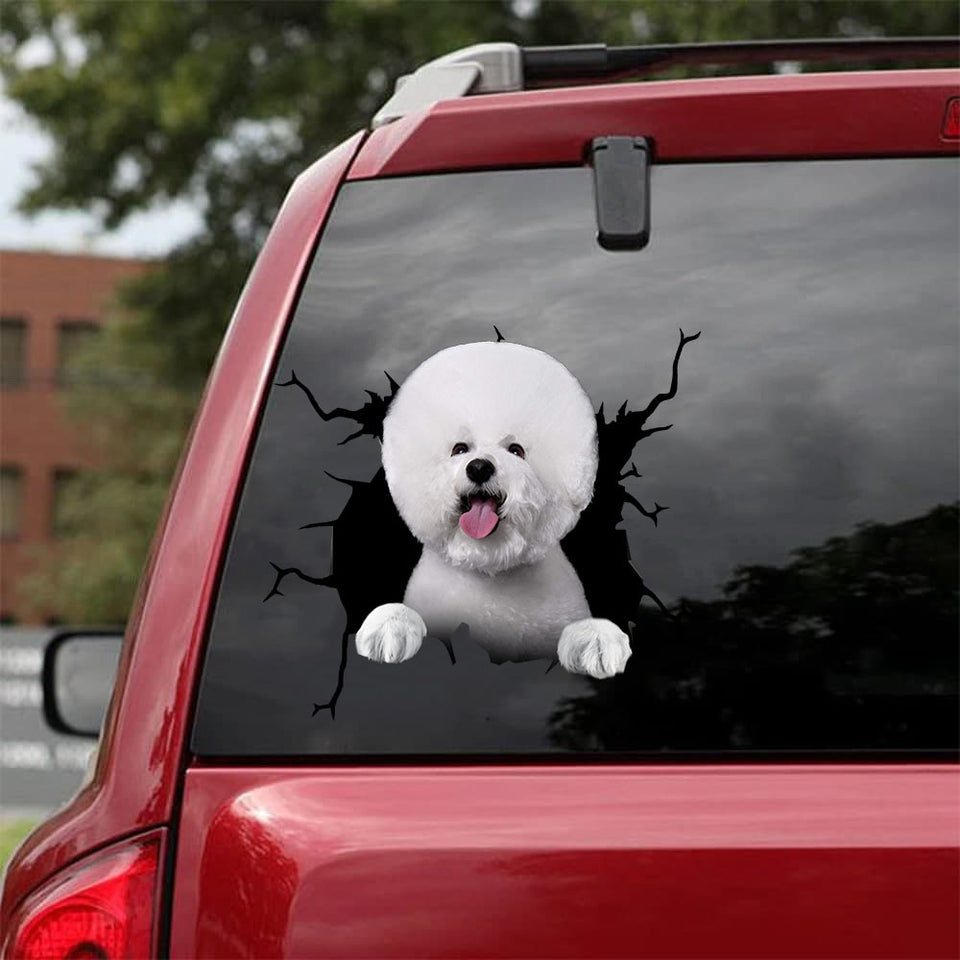 Bichon Crack Sticker Ideas You Cute Vehicle Decals Craft Kits For Adults - General die-cut waterproof vinyl sticker decal