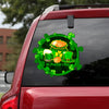 Saint Patrick's Day Crack Sticker Car Window Funny Quotes Custom Decal Stickers Mother's Day Gifts From Daughter - General die-cut waterproof vinyl sticker decal