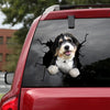 Bernedoodle Crack Decal For Back Car Window Hot Vehicle Decals Best Gift For Boyfriend - General die-cut waterproof vinyl sticker decal
