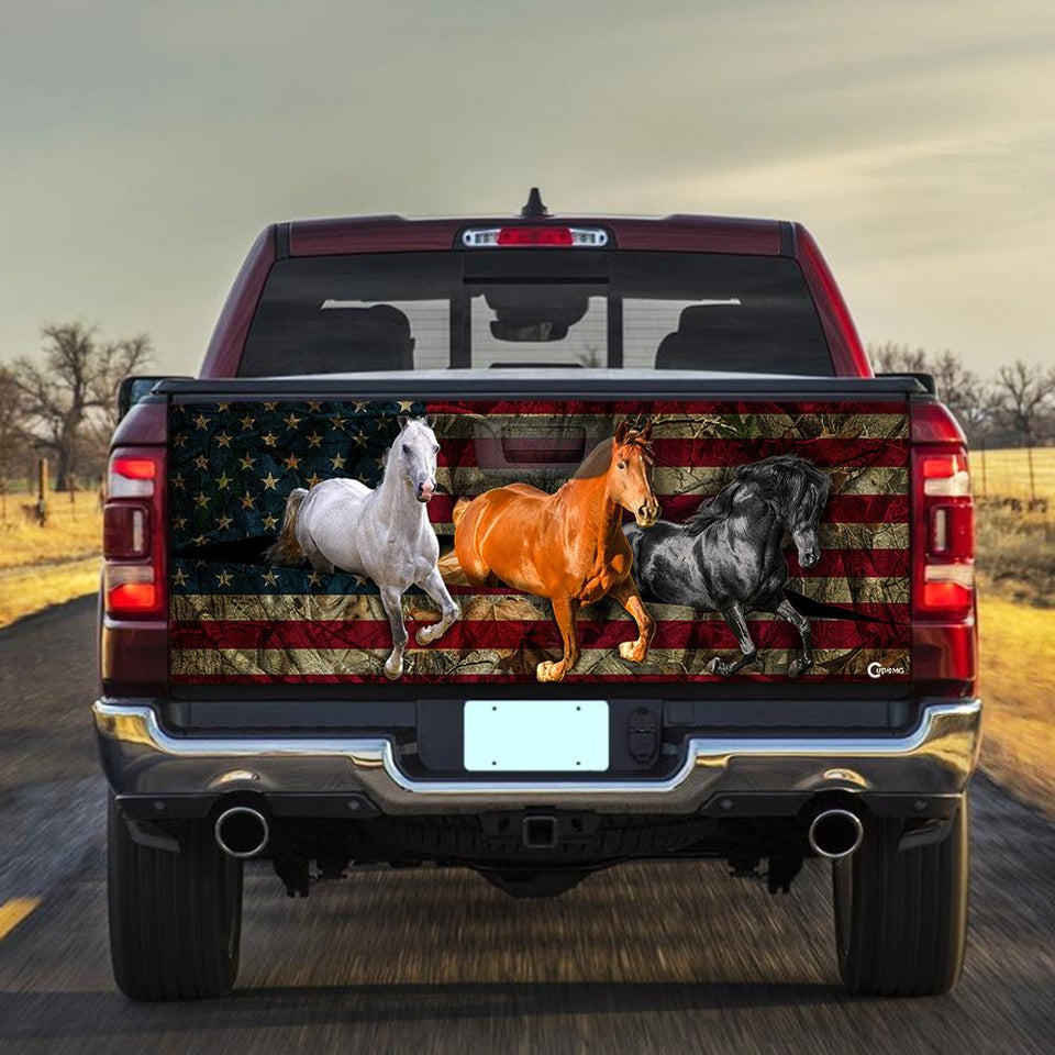 Truck Tailgate Decal Sticker Wrap Horses Tailgate Wrap Decals For Trucks