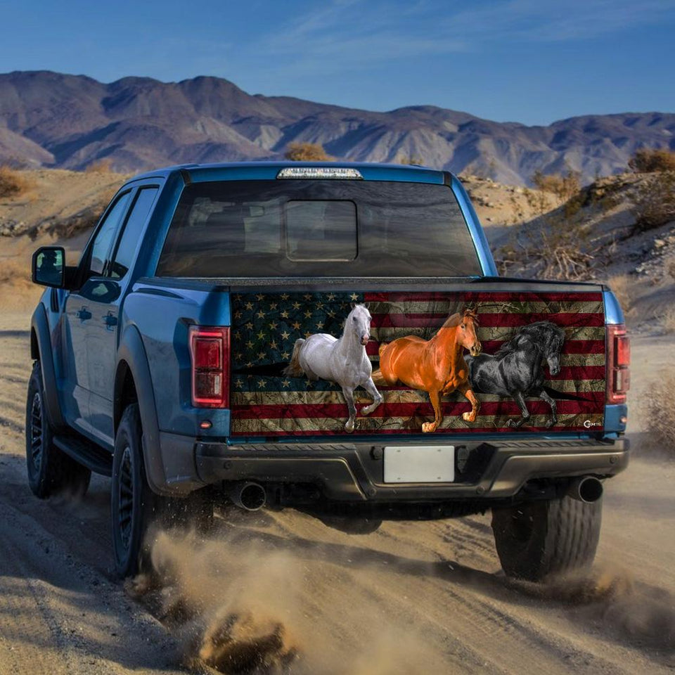 Truck Tailgate Decal Sticker Wrap Horses Tailgate Wrap Decals For Trucks