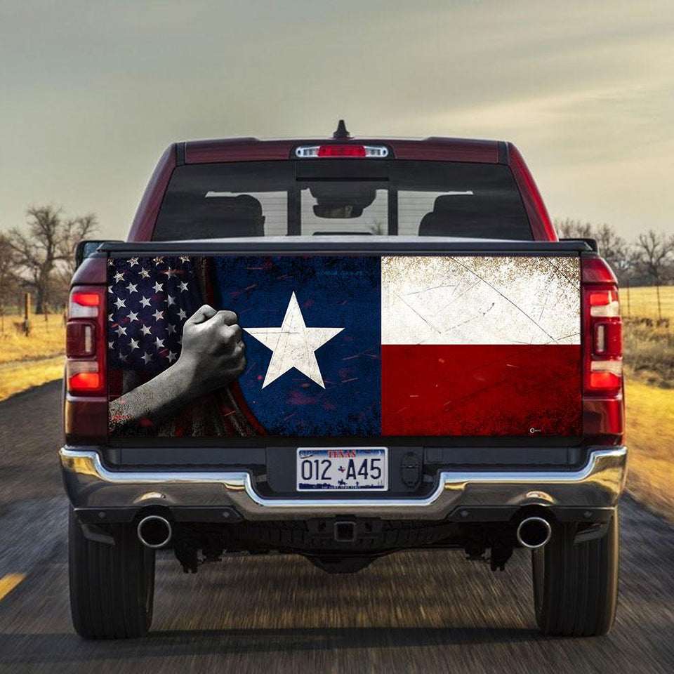 Texas American Fltruck Tailgate Decal Sticker Wrap Tailgate Wrap Decals For Trucks