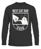 Best Cat Dad Ever Funny Paw Kitten Cat Fist Bump Tee Shirt