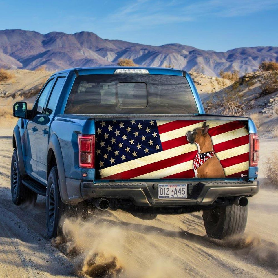 Boxer American truck Tailgate Decal Sticker Wrap Tailgate Wrap Decals For Trucks