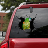 [sk1934-snf-tnt]-parrot-crack-sticker-birds-lover