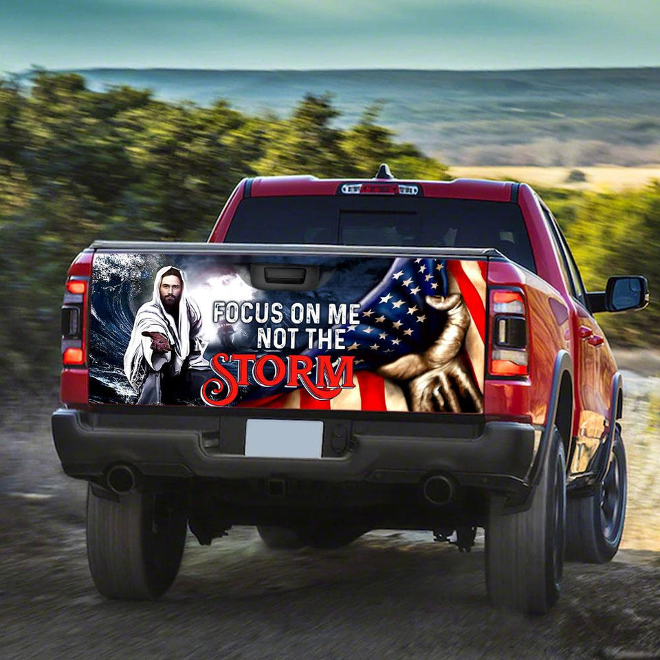 Jesus Focus On Me Not The Stotruck Tailgate Decal Sticker Wrap Jesus Tailgate Wrap Decals For Trucks
