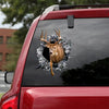 [th0739-snf-tpa]-deer-crack-car-sticker-hunting-lover