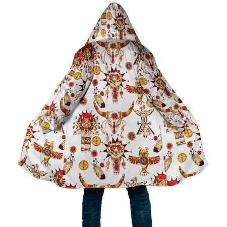 Animal Symbols Hoodie Coat HC1058 - Camellia Print
