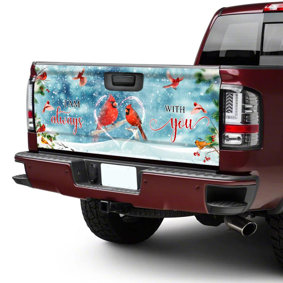 I Am Always With You Red Birtruck Tailgate Decal Sticker Wrap Tailgate Wrap Decals For Trucks