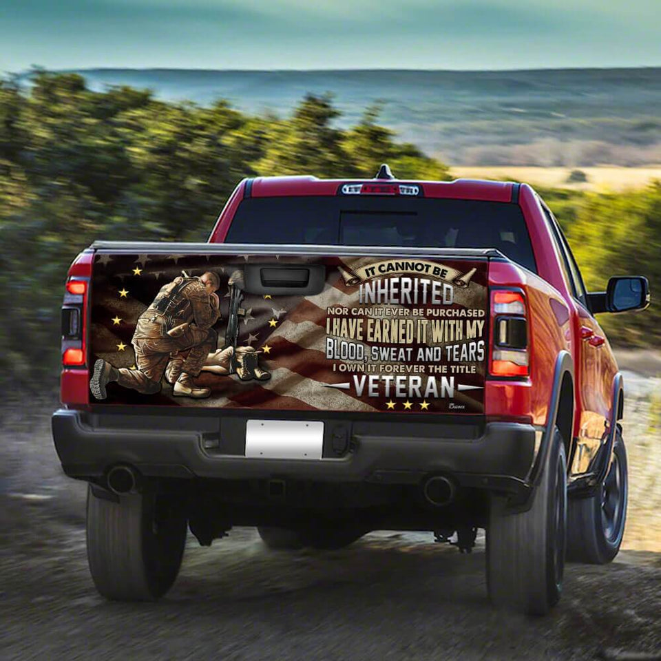 United States Veteran American truck Tailgate Decal Sticker Wrap Tailgate Wrap Decals For Trucks