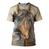 3D All Over Printed Horse Shirts And Shorts DT060501