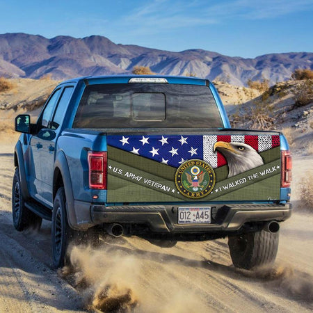 U.s. Army Veteran I Walked The Watruck Tailgate Decal Sticker Wrap Tailgate Wrap Decals For Trucks