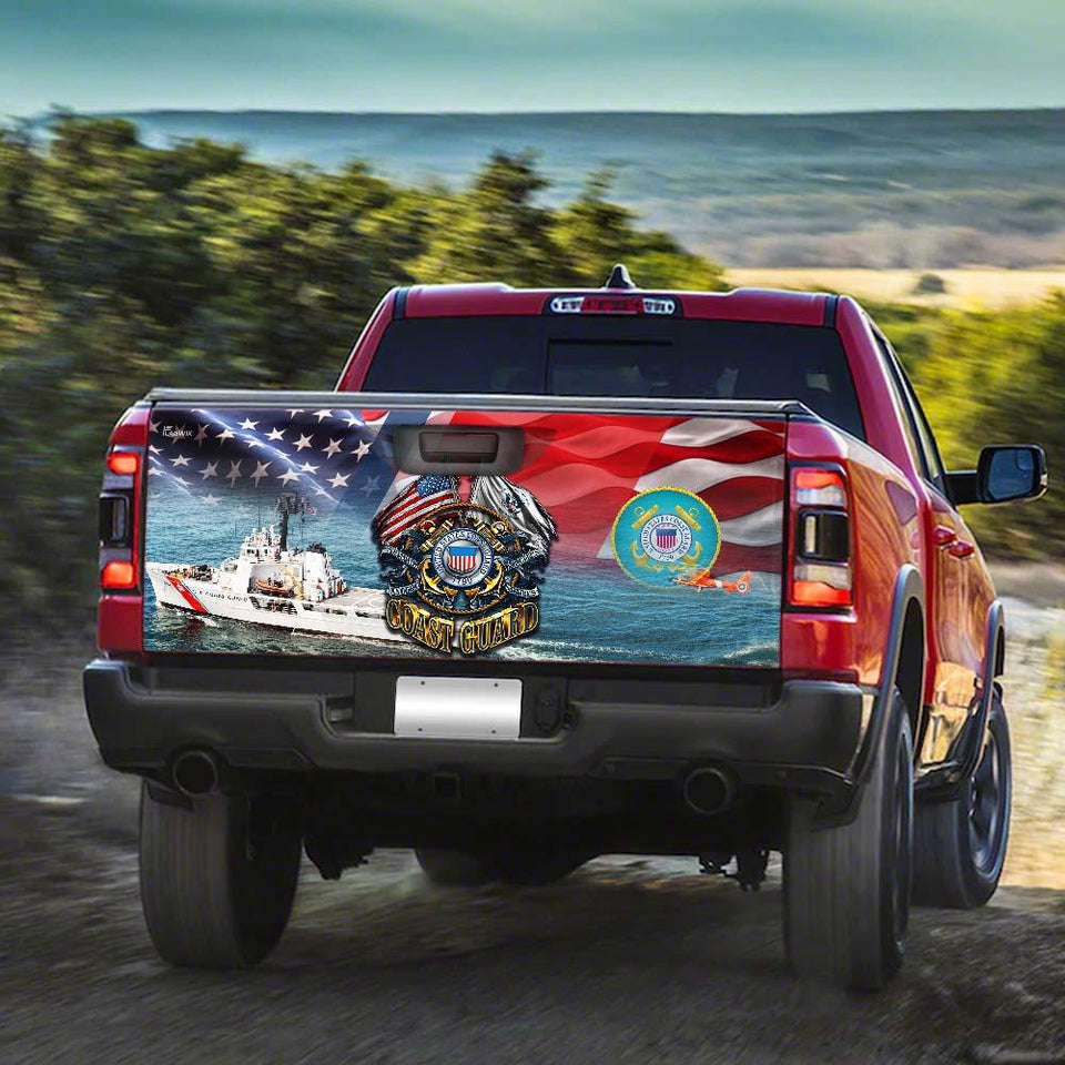 United States Coast Guatruck Tailgate Decal Sticker Wrap Tailgate Wrap Decals For Trucks