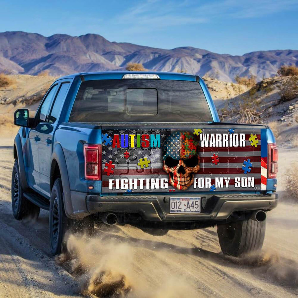 Truck Tailgate Decal Sticker Wrap Warrior Tailgate Wrap Decals For Trucks