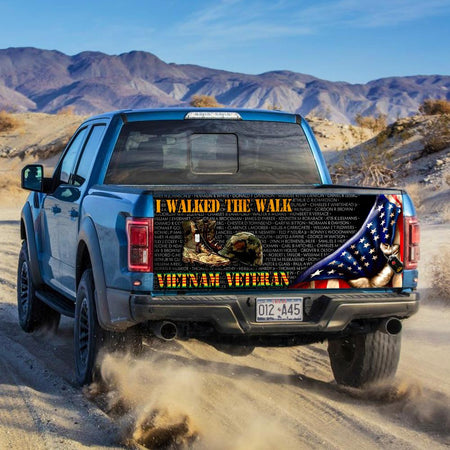 Vietnam Veteran I Walked The Watruck Tailgate Decal Sticker Wrap Tailgate Wrap Decals For Trucks