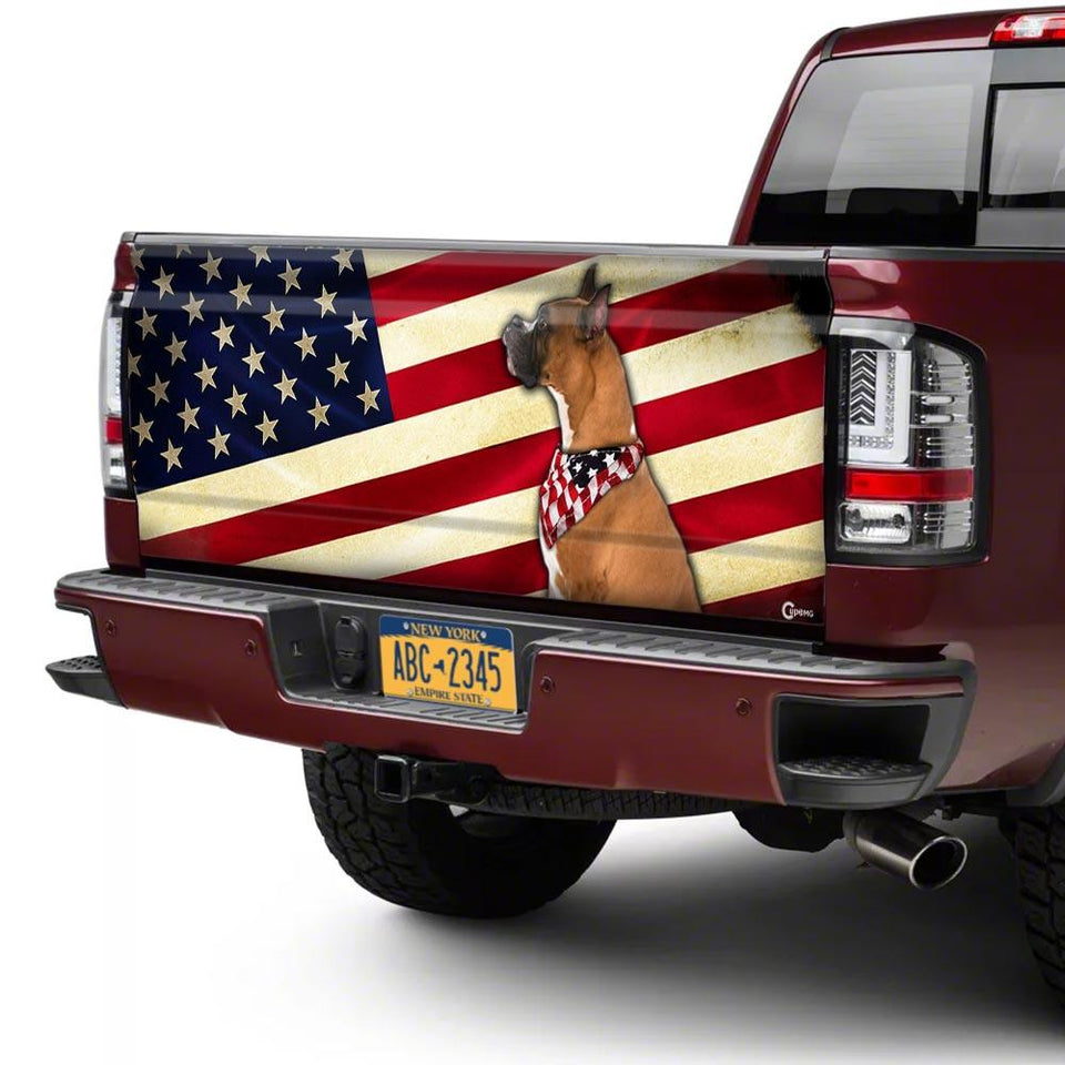 Boxer American truck Tailgate Decal Sticker Wrap Tailgate Wrap Decals For Trucks