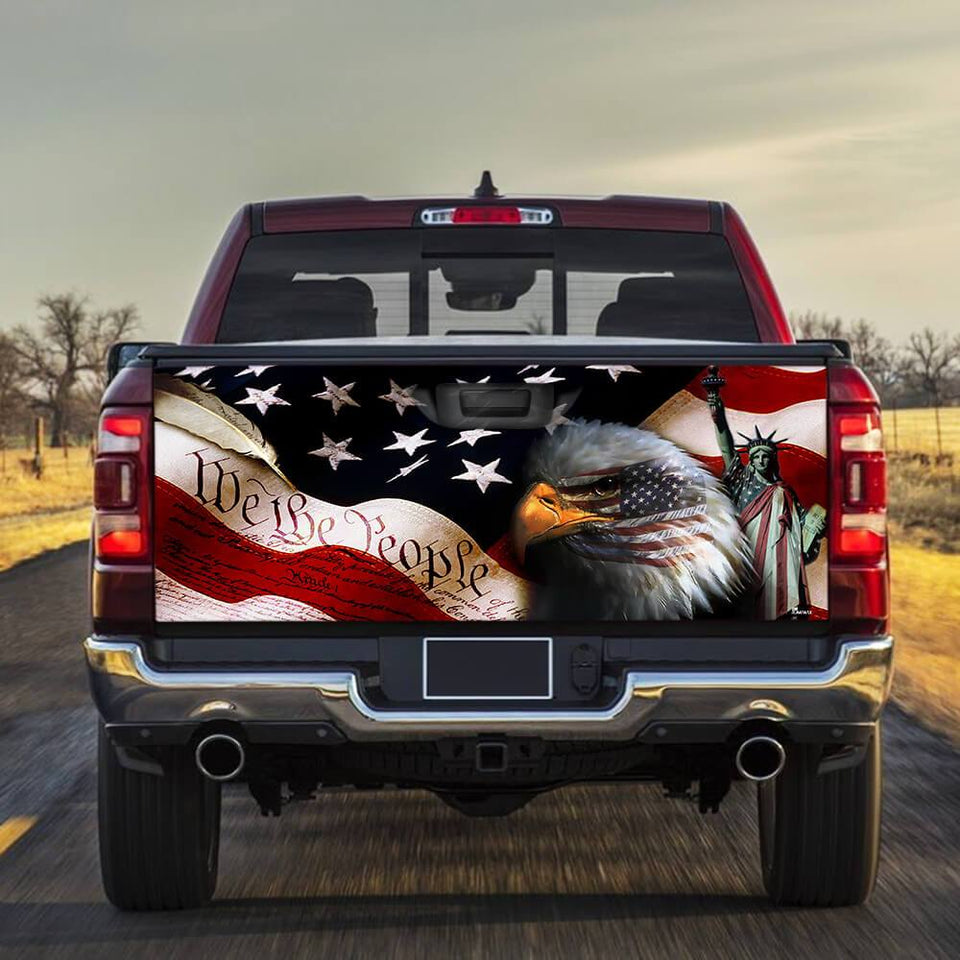 We The People American truck Tailgate Decal Sticker Wrap Tailgate Wrap Decals For Trucks