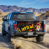 Gnome Happy Peace truck Tailgate Decal Sticker Wrap Let It Be Tailgate Wrap Decals For Trucks