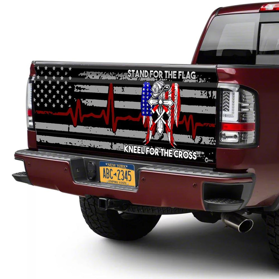Thin Red Line truck Tailgate Decal Sticker Wrap Tailgate Wrap Decals For Trucks