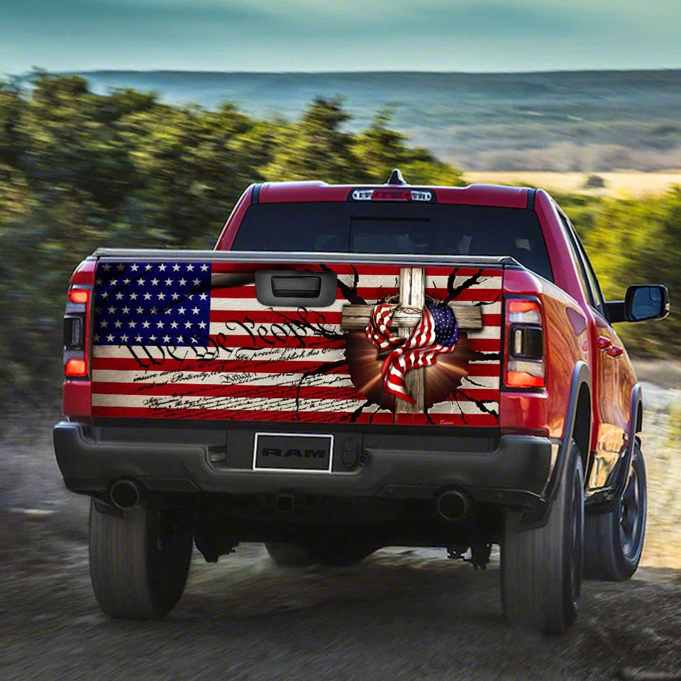 Christ Cross truck Tailgate Decal Sticker Wrap Tailgate Wrap Decals For Trucks