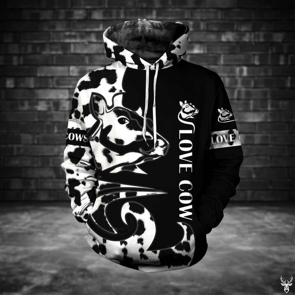 COW PATTERN HOODIE BB