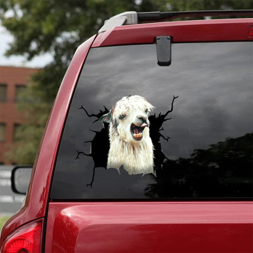 Funny Llama Crack Sticker Pack Be Cute Waterproof Stickers Gifts For Nurses - General die-cut waterproof vinyl sticker decal