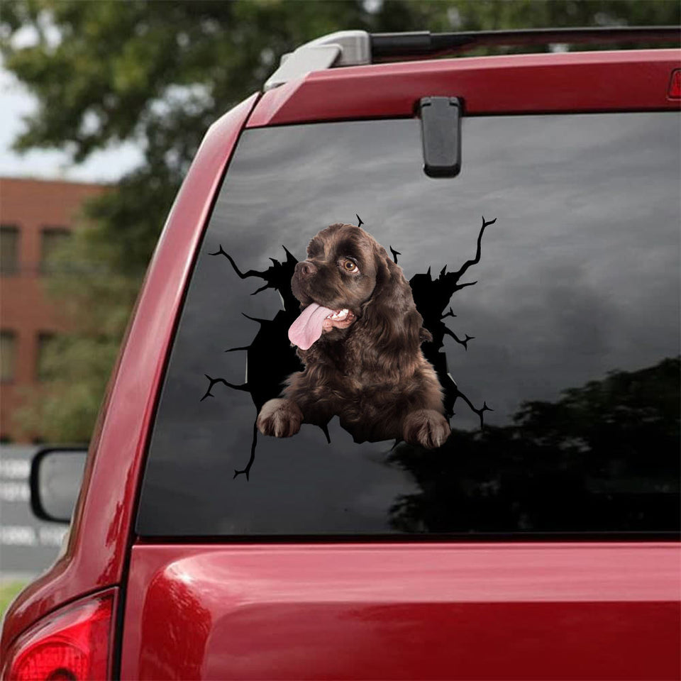[da0856-snf-tnt]-cocker-spaniel-crack-car-sticker-dogs-lover