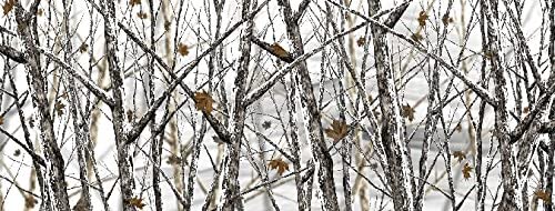 Camo Camouflage Tree Real Snow Vinyl Graphic Tailgate Cover Tailgate Flag Cute Tailgate Wrap For Trucks