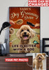 Dog Grooming Customized Poster Personalized Canvas - Dog Lovers Poster for everyday home decor and personal use