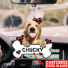 Golden Retriever Car Ornaments Funny Car Decorate Funny Gifts For Men - Dog Lovers holiday keepsake Christmas tree hanging ornament preview