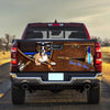 Boxer Back The Blue 3d Zipper truck Tailgate Decal Sticker Wrap Tailgate Wrap Decals For Trucks
