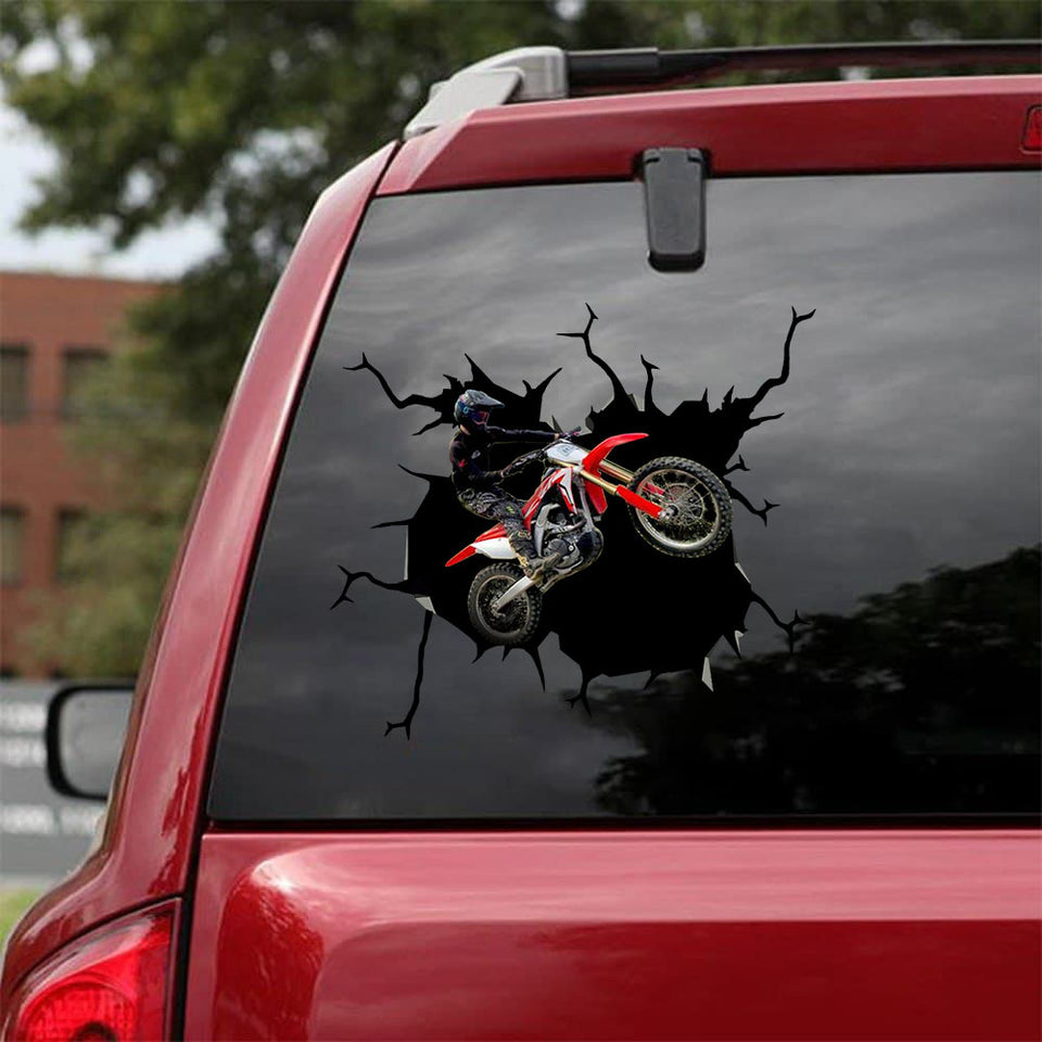 [sk1324-snf-ptd]-dirtbike-crack-sticker-motorbike-lover