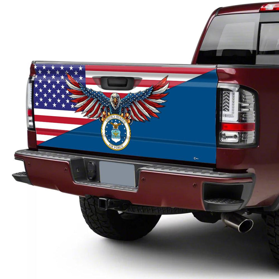 United States Air Force truck Tailgate Decal Sticker Wrap Tailgate Wrap Decals For Trucks