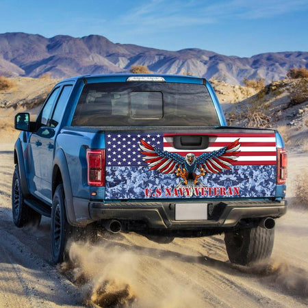 United States Navy Veterans truck Tailgate Decal Sticker Wrap Tailgate Wrap Decals For Trucks