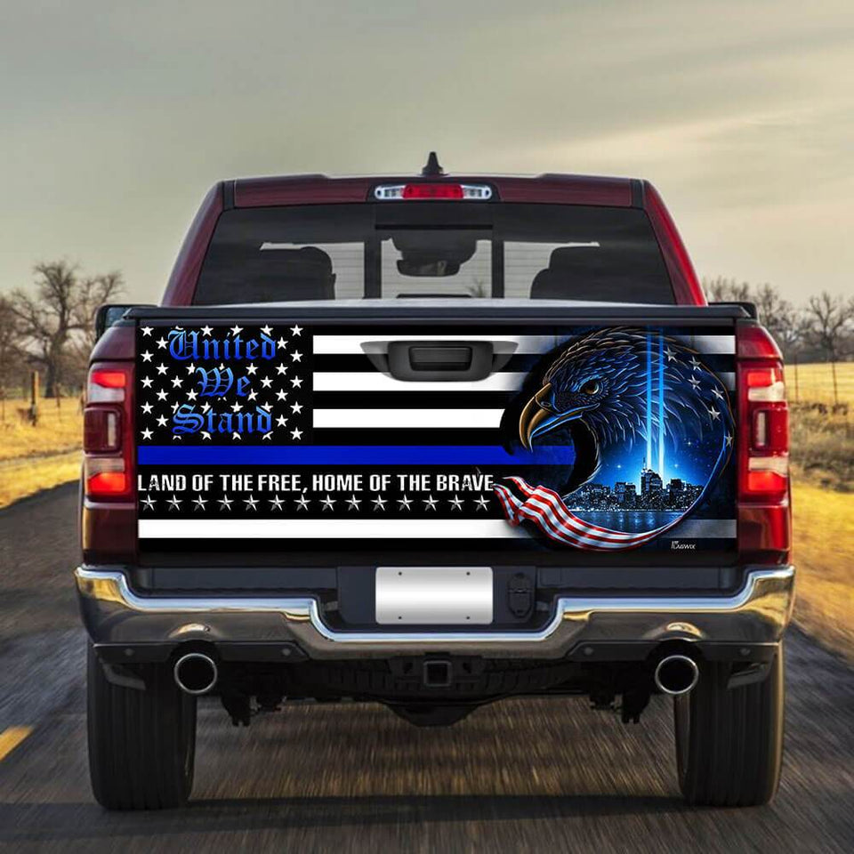 United We Stand American Eagle truck Tailgate Decal Sticker Wrap Tailgate Wrap Decals For Trucks